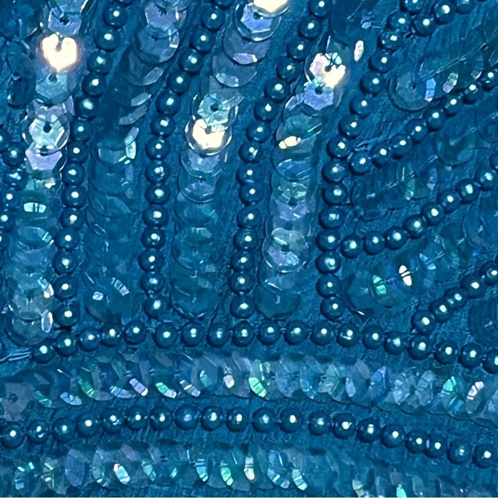 Vintage Talbots Joan Leslie sequins Silk Blouse size medium - Picture 9 of 12